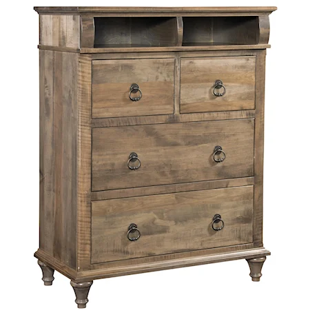 Media Chest with 4 Drawers